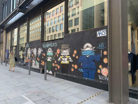 NHS Key Workers graffiti mural near LSE campus.jpg