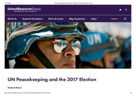 UN Peacekeeping and the 2017 Election.pdf