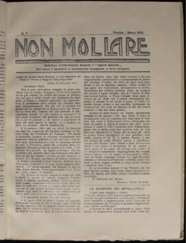 Non Mollare, n.7 Marzo 1925