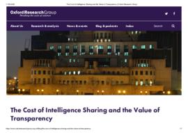 The Cost of Intelligence Sharing and the Value of Transparency.pdf