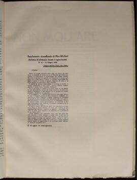 Non Mollare, Supplemento Straordinario, n.16, 10 Giugno 1925