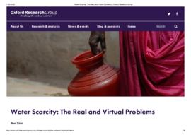 Water Scarcity_The Real and Virtual Problems.pdf