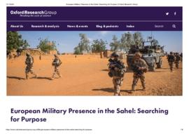European Military Presence in the Sahel_ Searching for Purpose.pdf