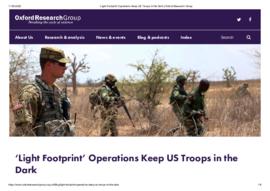 'Light Footprint' Operations Keep US Troops in the Dark.pdf
