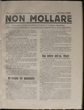 Non Mollare, n.1 Gennaio 1925