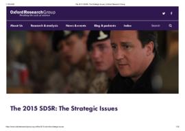 The 2015 SDSR The Strategic Issues  Oxford Research Group.pdf
