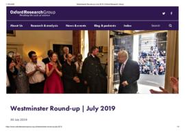 Westminster Round-up  July 2019  Oxford Research Group.pdf